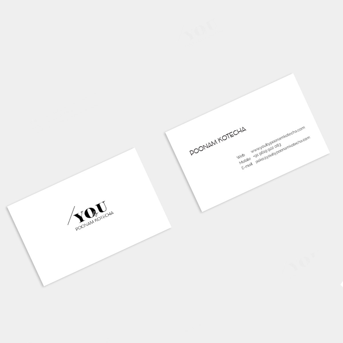 Business Cards for Wedding Photographer You by Poonam Kotecha