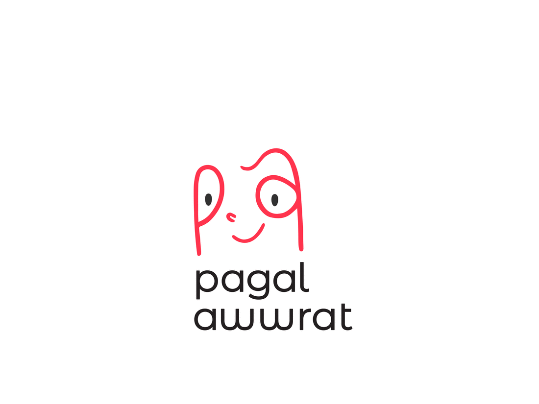 Play on the pagal awwrat logo with changing hairstyles
